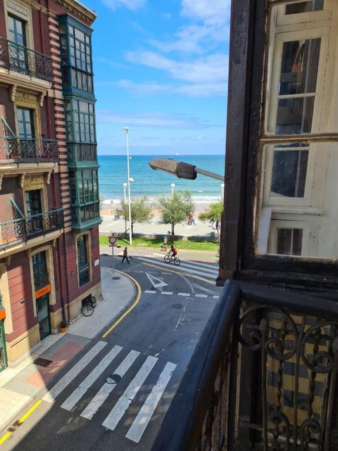 122A - Emblematica Vivienda En Playa San Lorenzo Gijón Exteriér fotografie
