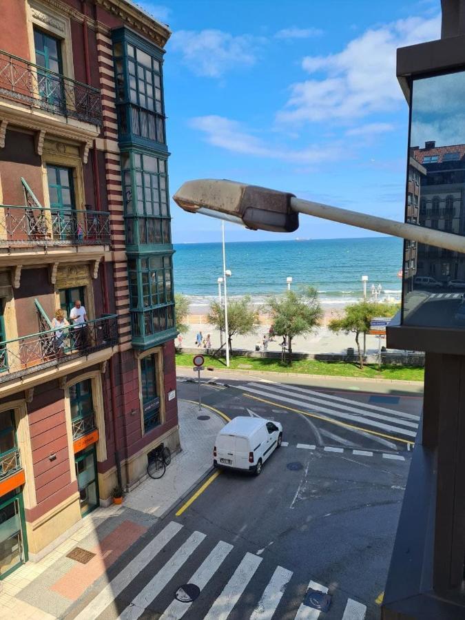 122A - Emblematica Vivienda En Playa San Lorenzo Gijón Exteriér fotografie