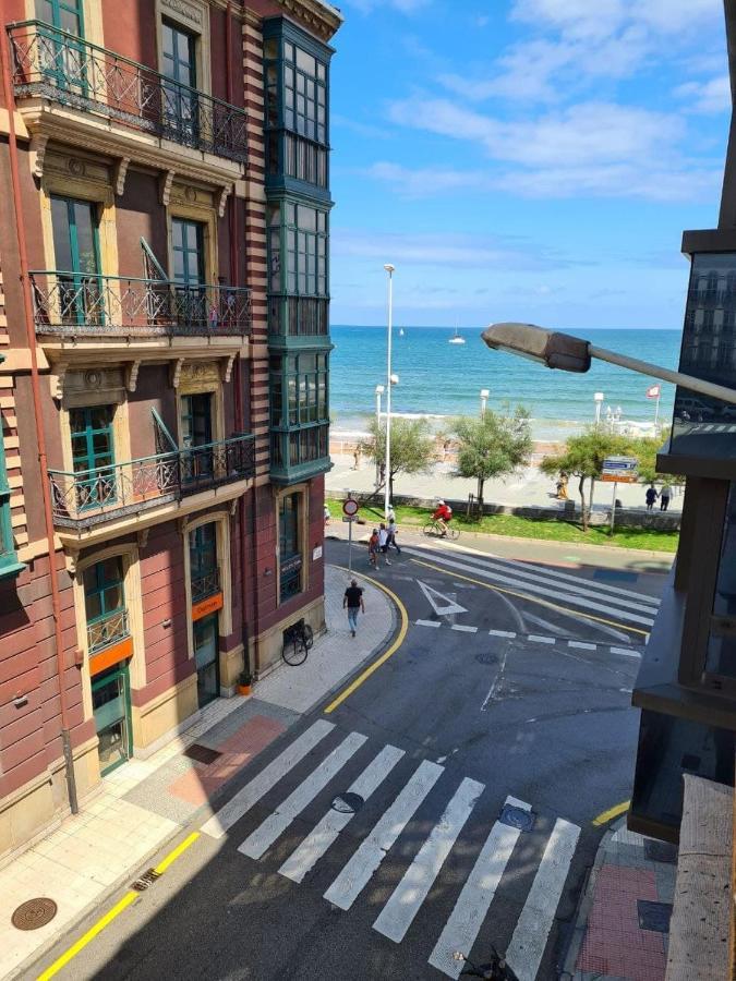 122A - Emblematica Vivienda En Playa San Lorenzo Gijón Exteriér fotografie